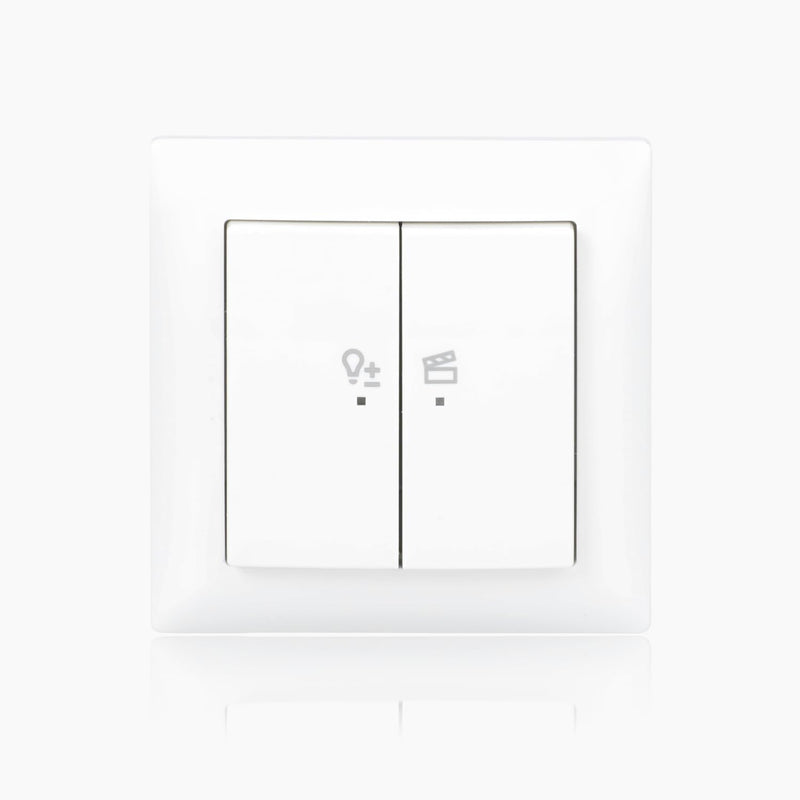 Busch-Jaeger 62851 UJ-914-WL LED-Dimmer flex Wireless Komplettset Tastdimmer-Einsatz Tastbedienfeld