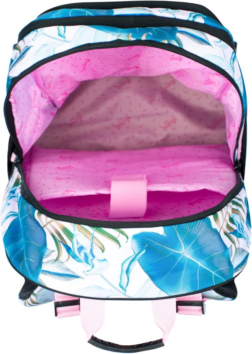 Baagl Schulrucksack Set Mädchen 3 Teilig, Schultasche ab 3. Klasse, Grundschule Ranzen mit Brustgurt