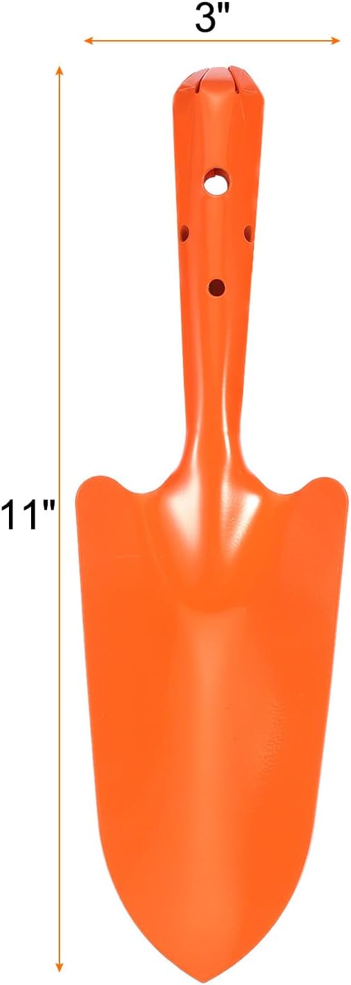 QUARKZMAN 4 Stück Mini Farbige Metall Handschaufel 11" x 3" Grabschaufel Set Umpflanz Gartengeräte F