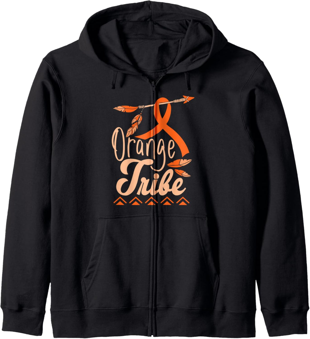 Nierenkrebs-Band-Bewusstseins-Orangen-Stamm Kapuzenjacke