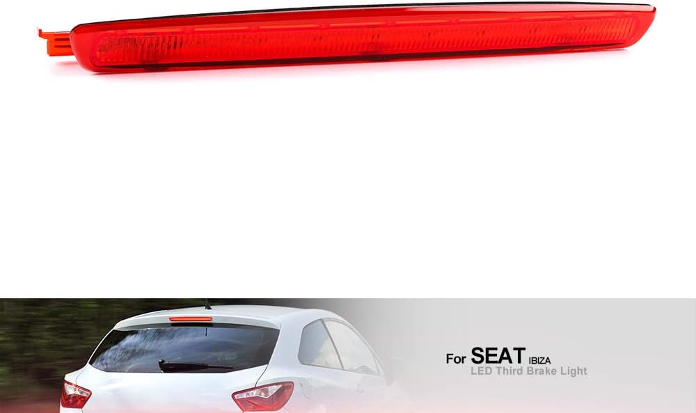 Rote Linse rote LED 3 dritte bremsleuchte fur Seat Ibiza 6J 6P Leon MK2 hinteres mittleres hoch mont
