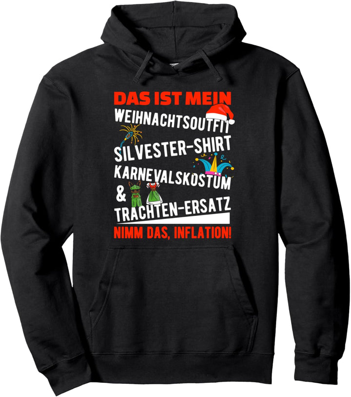 Lustiger Inflation Spruch Weihnachtsoutfit Weihnachten Pullover Hoodie