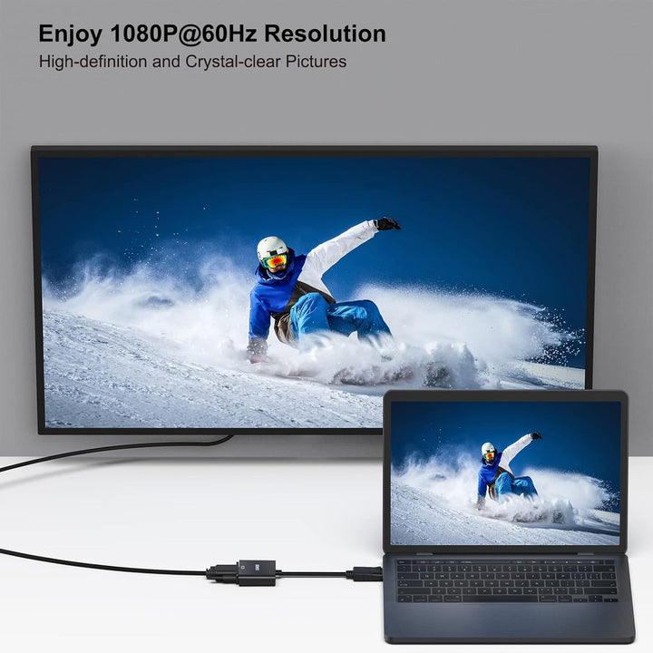 BENFEI DisplayPort auf VGA 10 Stück, Unidirektional DisplayPort DP Computor zu VGA Monitor Adapter 1
