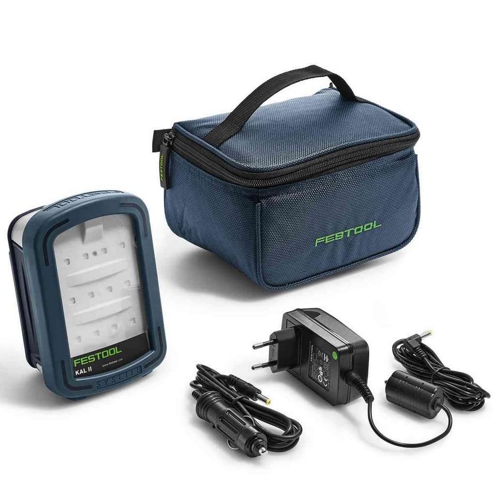 Festool Arbeitsleuchte KAL II SYSLITE (mit integrierter Akku 7,2 V, KFZ-Ladeadapter, Netzadapter 230