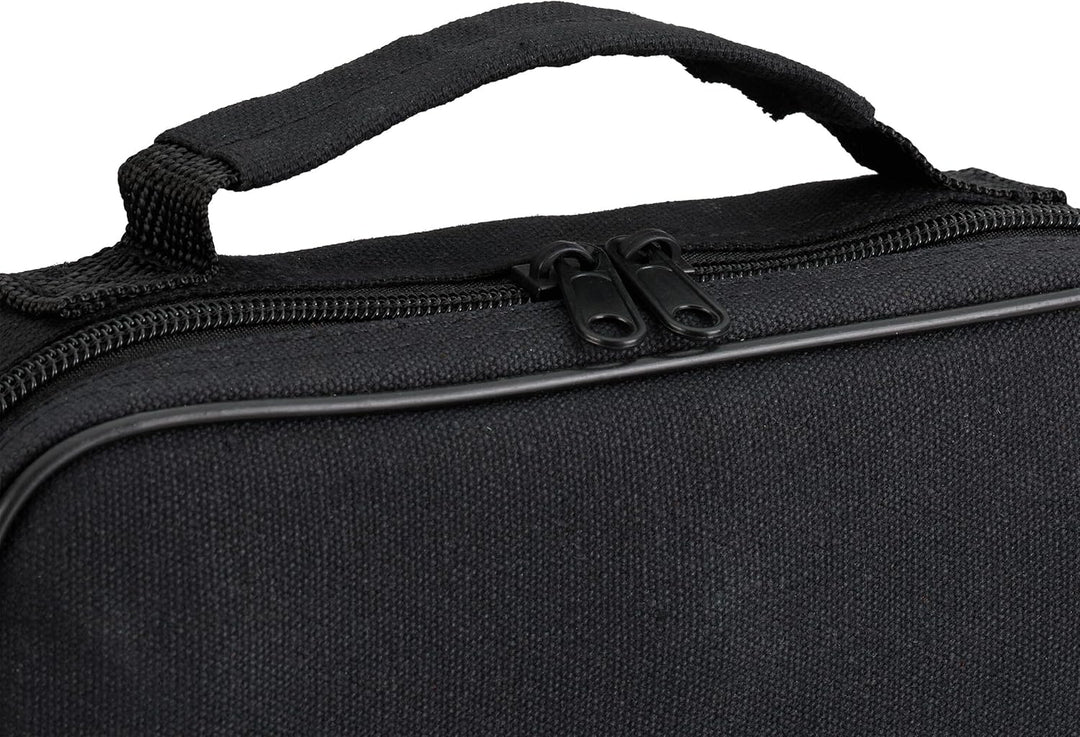 Relaxdays Boule Kugeln, 6 Metall-Kugeln, Set mit Zielkugel & Abstandsmesser, Tragetasche, Boccia Spi
