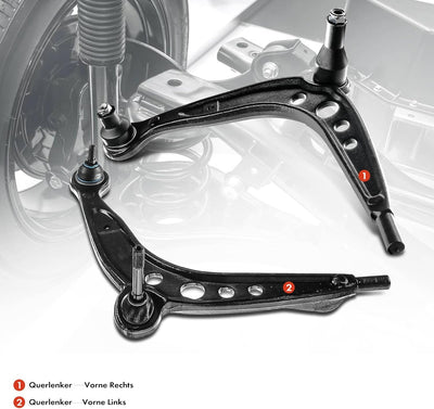 Frankberg 2x Querlenker Radaufhängung Vorderachse Unten Kompatibel mit 3er E36 1.6L-2.8L 1990-1998 3