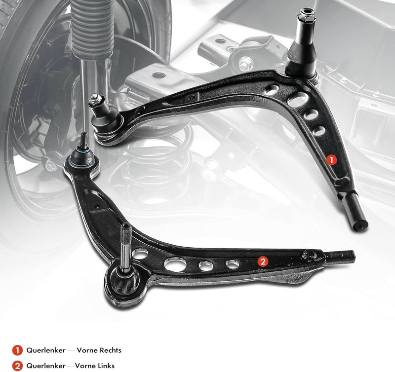 Frankberg 2x Querlenker Radaufhängung Vorderachse Unten Kompatibel mit 3er E36 1.6L-2.8L 1990-1998 3