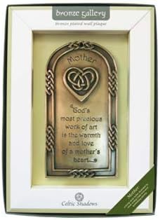 Bronzierte Wandtafel mit einem Segensspruch für Mütter, 21 x 13 cm