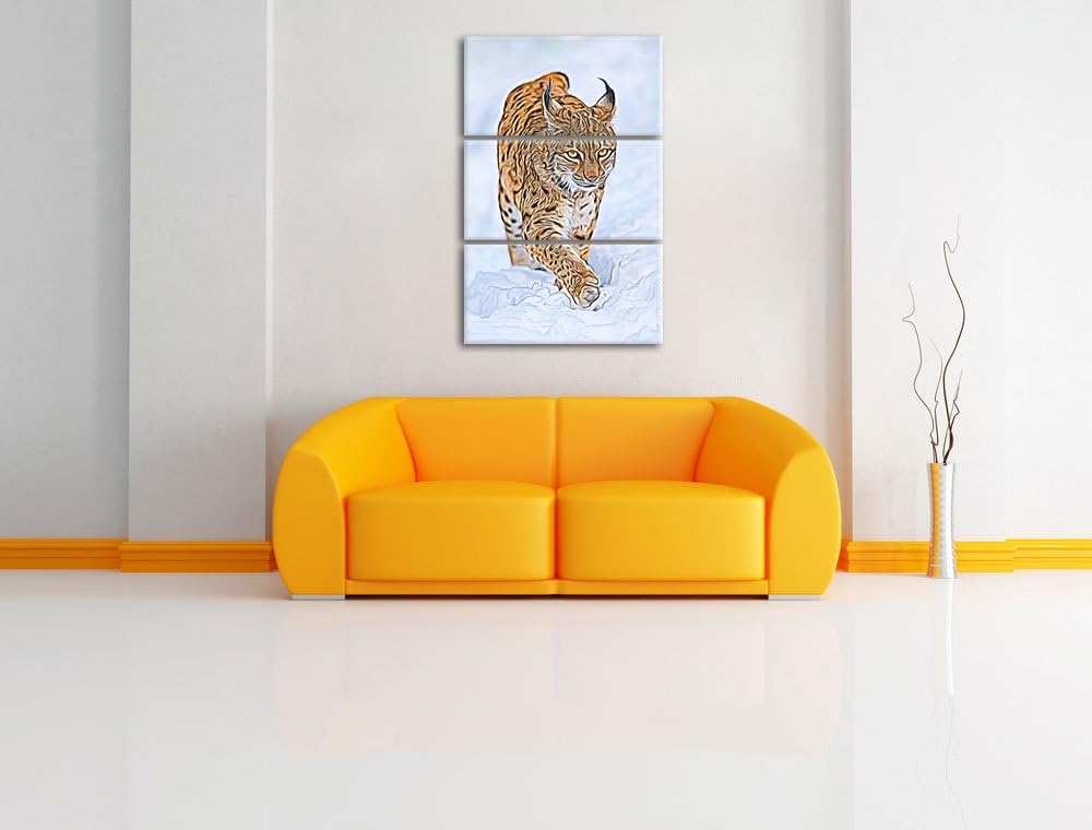 spielendes Wolfsrudel Spezial 3-Teiler Leinwandbild 120x80 Bild auf Leinwand, XXL riesige Bilder fer