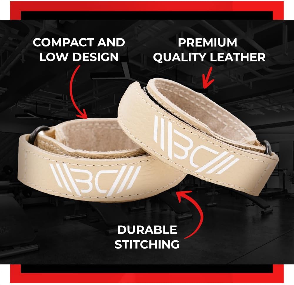 WARM BODY COLD MIND Premium Leder Wrist Wraps für Olympisches Gewichtheben, Handgelenkstütze, Fitnes