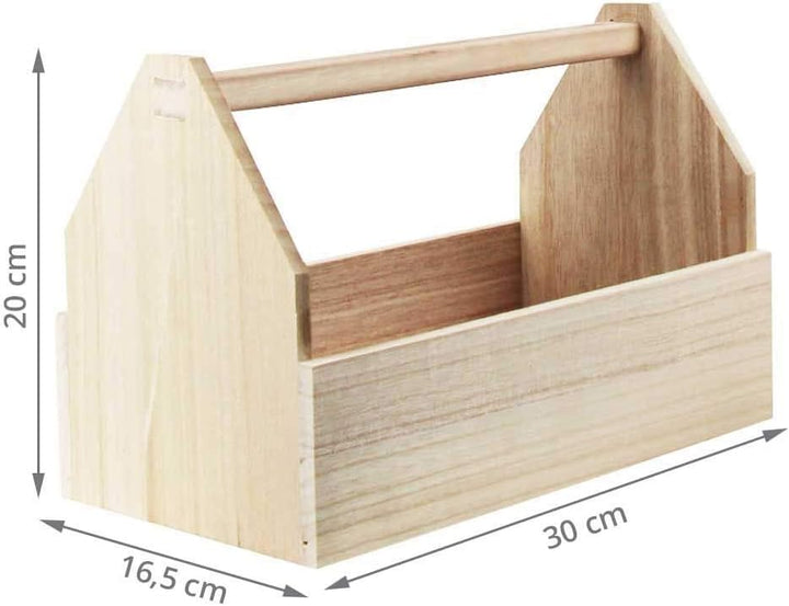 Artemio Werkzeugkiste aus Holz, 30 cm, Beige