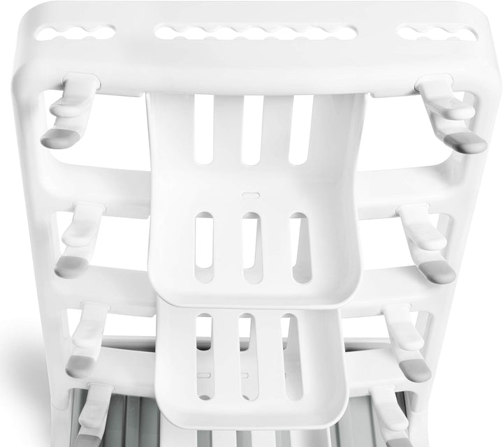 Munchkin Tidy Dry Space Saving Baby Bottle Drying Rack, White, 1 Count (Pack of 1) Tidy Drying Rack,