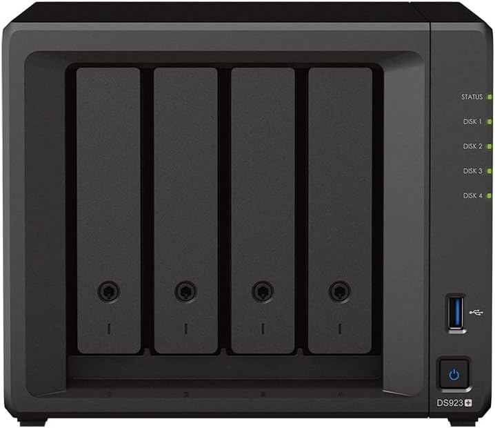 Synology DS923+ 4 GB NAS 16 TB (4 x 4 TB) WD Red+, montiert und getestet mit SE DSM installiert