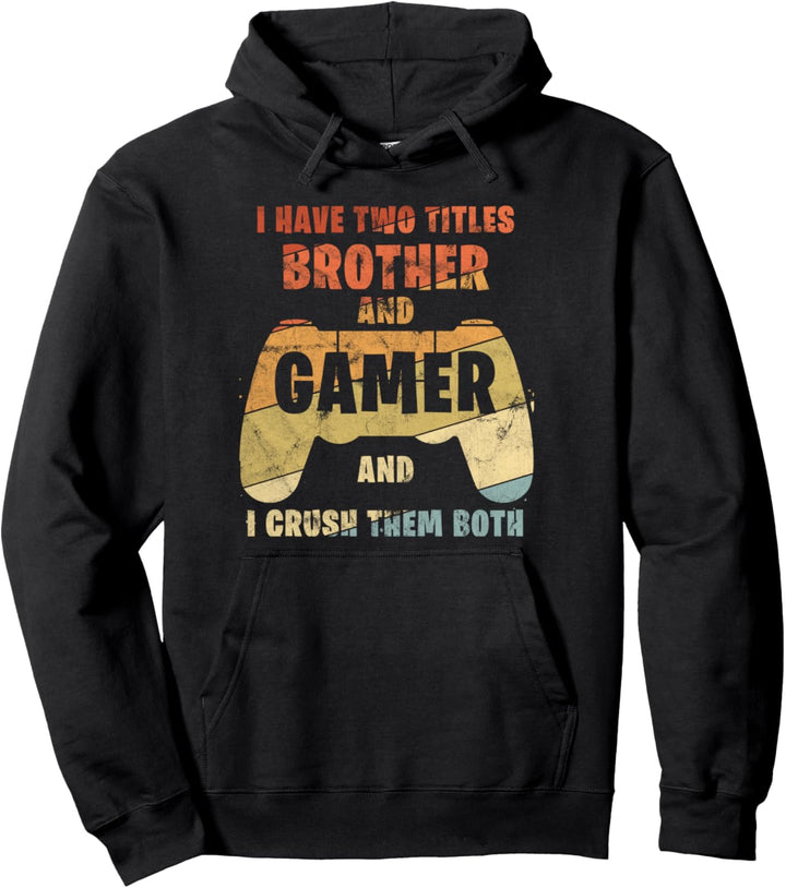 Retro Gamer Videospiele Geschenk Für Jungen Bruder Pullover Hoodie