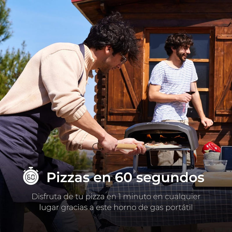 MasterPRO Pizza Oven | Pizza Oven | Portable Gas Oven Set with Quick Cooking up to 500°C | Includes