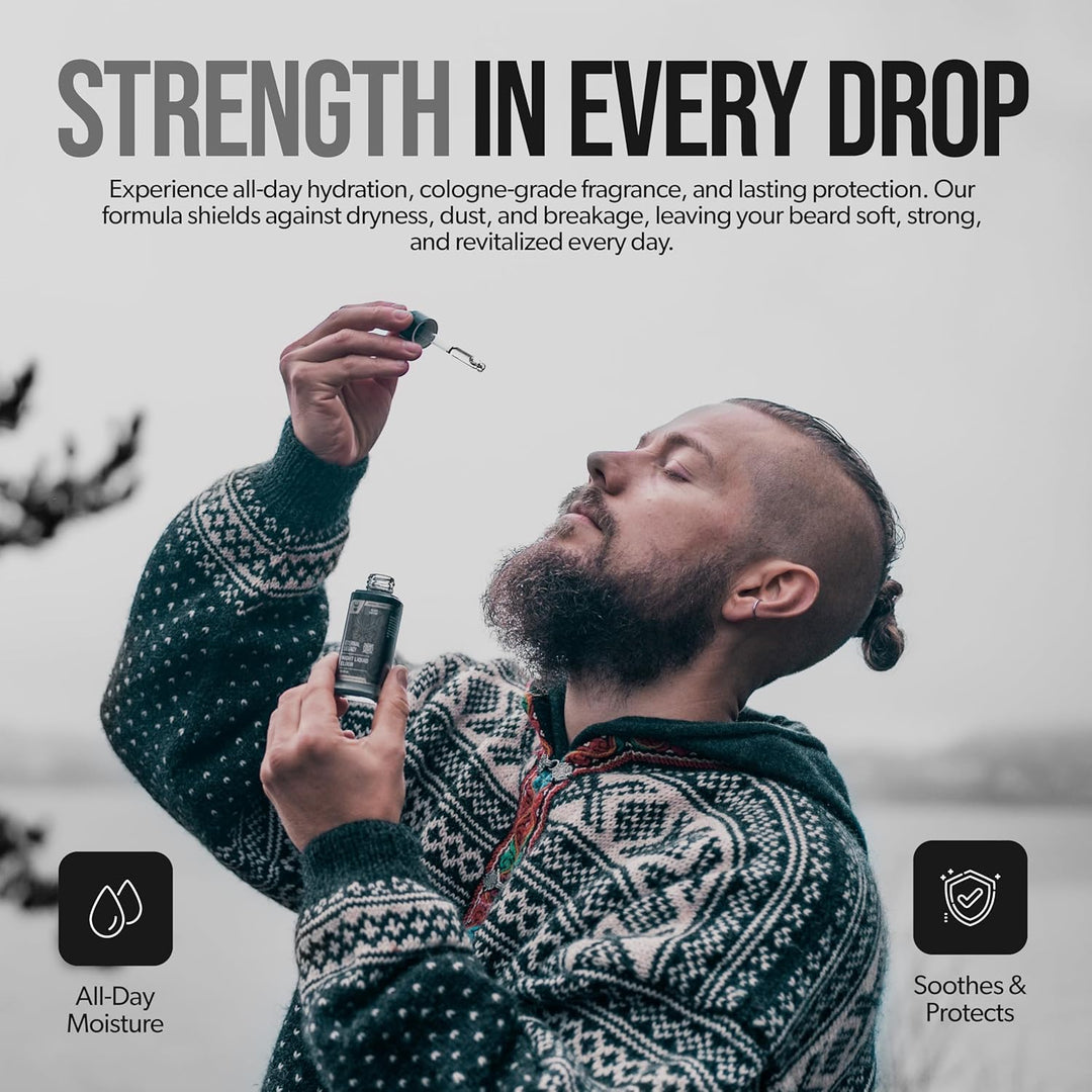 The Beard Struggle Day Liquid Tonic Bartöl für Männer – Platinum Collection (Vanir's Wisdom) – Bartp