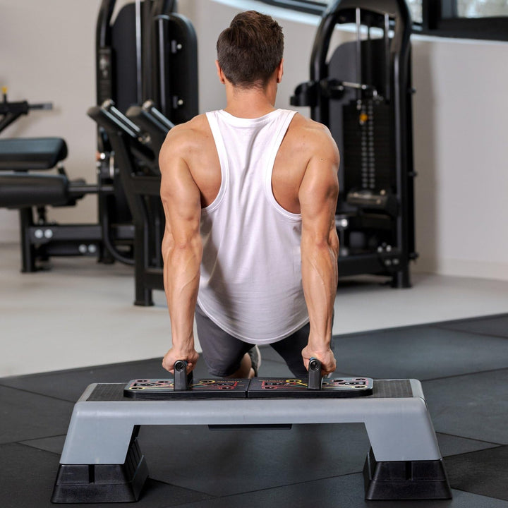 Gymtek Faltbare Liegestütze Brett - Push Up Board mit Liegestützgriffe für Ganzkörper-Training & Eff