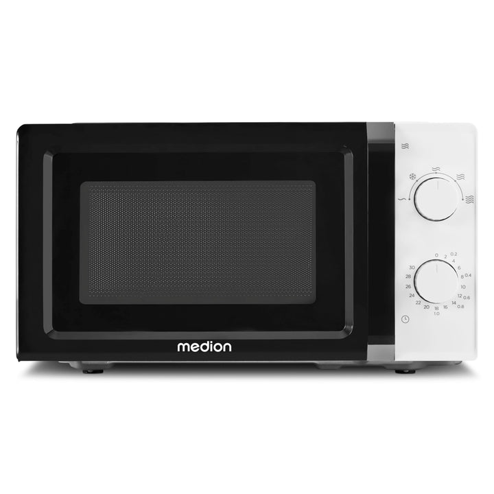 MEDION Mikrowelle (20 Liter, 700 Watt, klein kompakt und platzsparend, 5 Mikrowellenstufen, Auftaufu