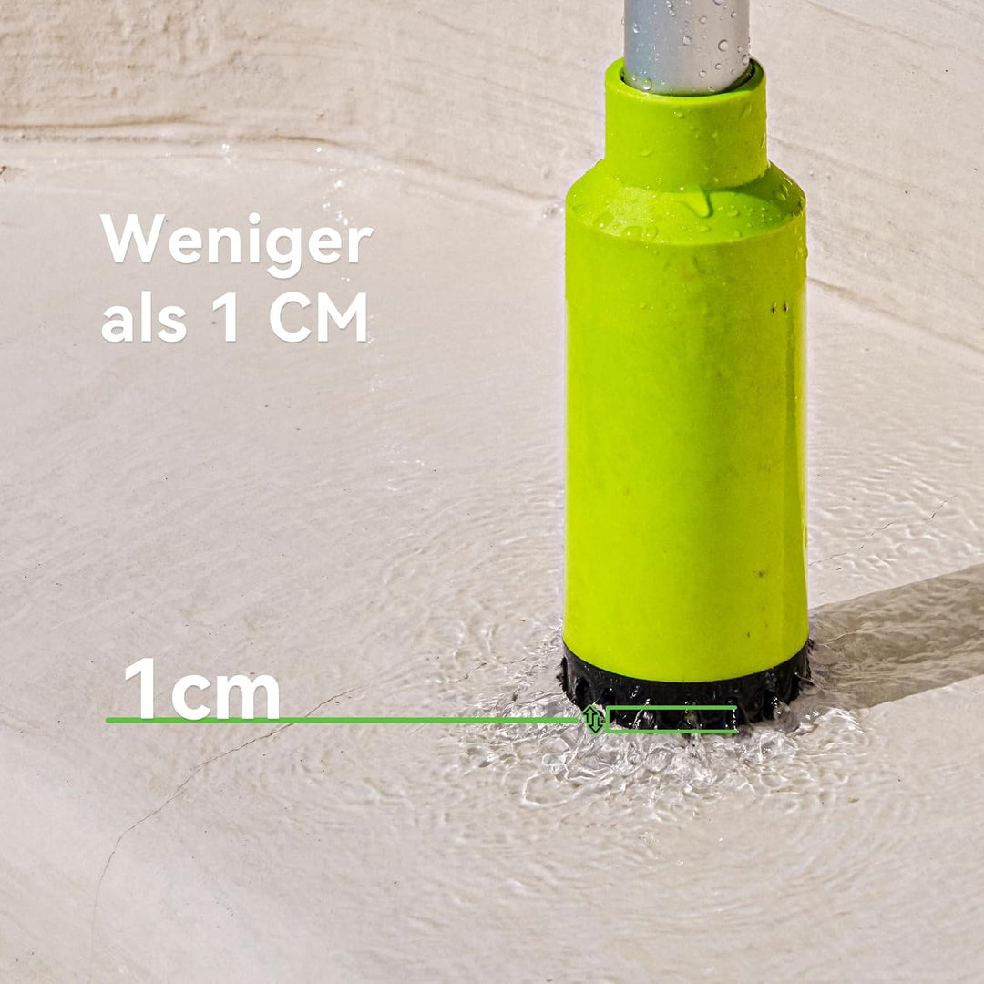 Kabellose Stab-Transferpumpe für Wasser/Diesel, 5,6cm Filter-Ø, 2725L/h Schnellentleerung, 60min Lau
