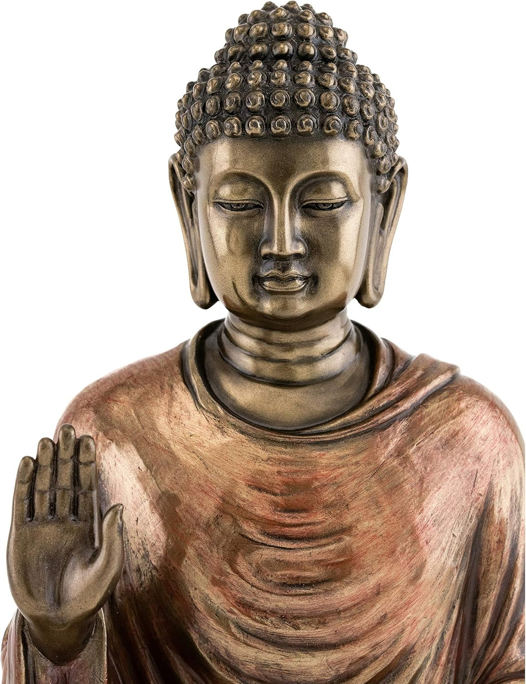 22,9 cm kalt gegossen Bronze Finish Regal Shakyamuni Buddha Statue