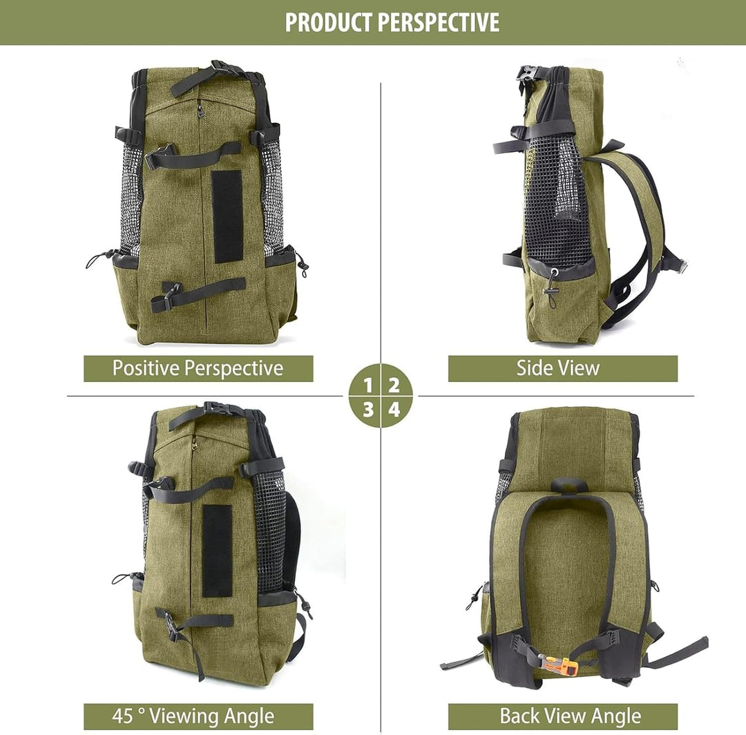 PETCUTE Hundetasche Hundetransporttasche Tragetasche für Hunde Katzen Wanderrucksack Seite Atmungsak