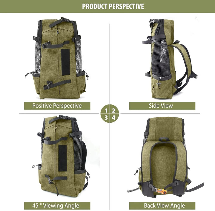 PETCUTE Hundetasche Hundetransporttasche Tragetasche für Hunde Katzen Wanderrucksack Seite Atmungsak