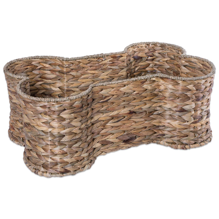 Bone Dry Knochen Form Haustier Spielzeug und Zubehör Aufbewahrungskorb Hyacinth S, Hyacinth S