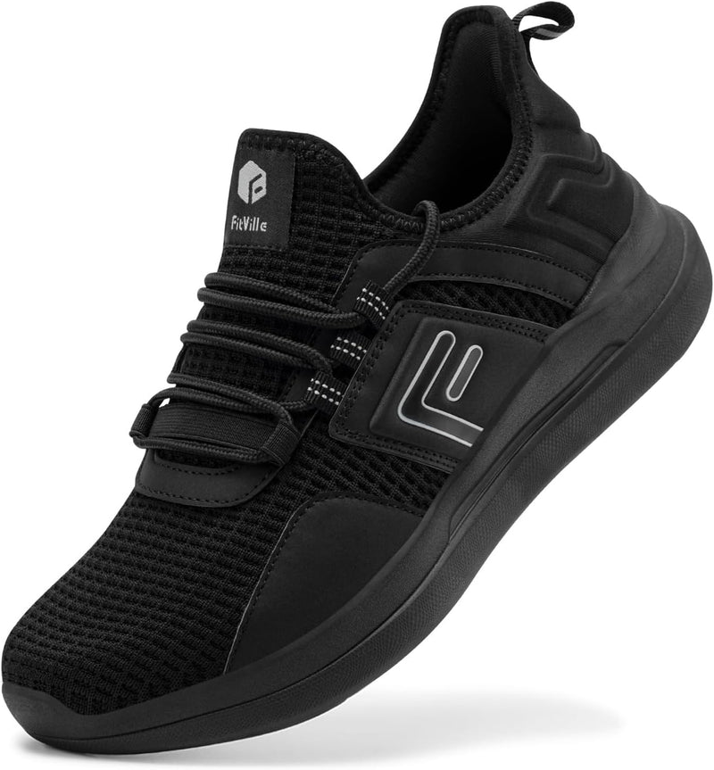 FitVille Extra Weite Laufschuhe Herren Dämpfung Strassenlaufschuhe Bequeme atmungsaktive Outdoor Jog