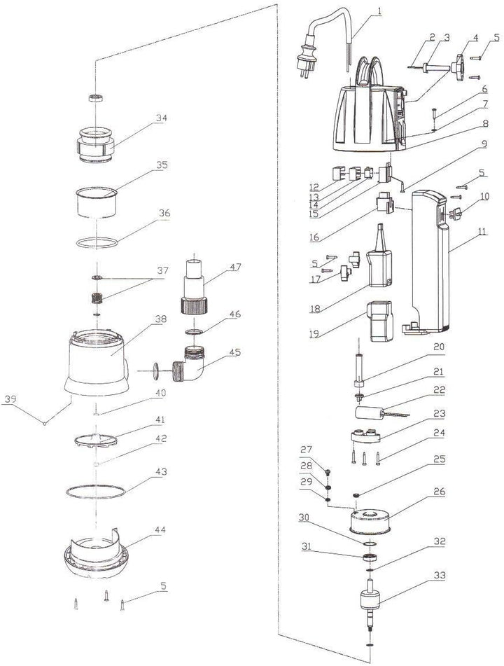 Schmutzwasserpumpe Tauchpumpe Dirt-Star-Extra-SS 550 Gartenpumpe REGENFASSPUMPE zum Bewässern und al