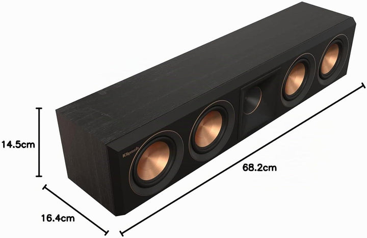Klipsch Reference Premiere RP-404C II Mittelkanal-Lautsprecher mit flacher Tiefe, versiegeltes Desig