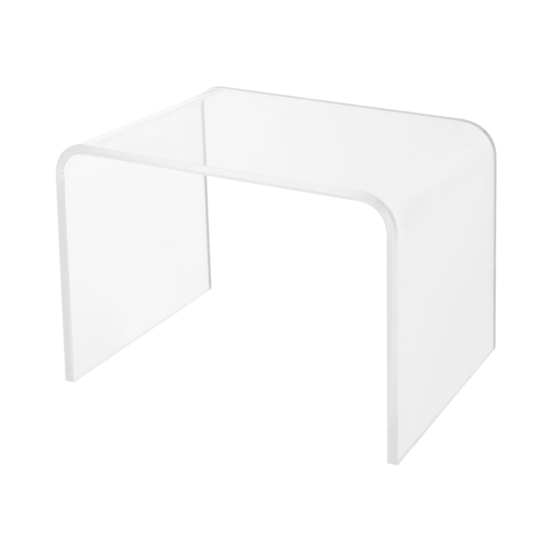 Tritthocker aus Acryl Hocker, 32×23×23cm Duschhocker aus Acryl Badhocker, Tritthocker für Kinder, bi