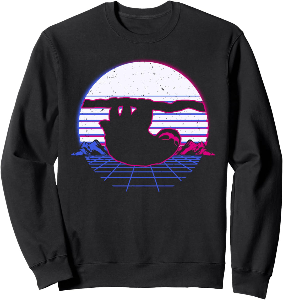Faultier Retro Vintage Sunset Geschenk Sweatshirt