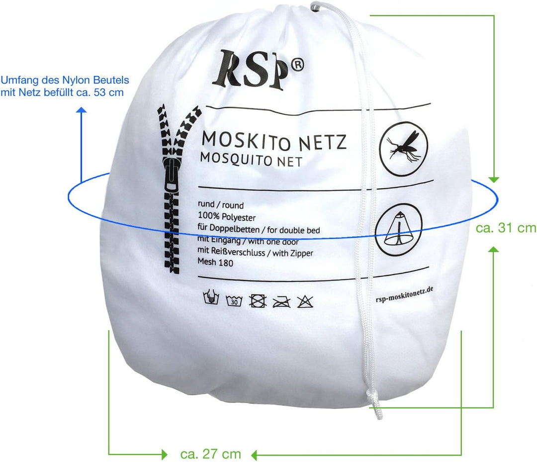 RSP Moskitonetz Mückenschutz - Verschiedene Modelle und Farben - extra gross mit und ohne Eingang We