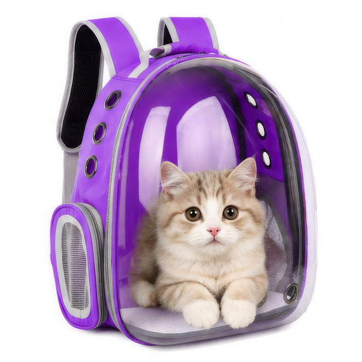 Erweiterbar Katzenrucksack Hunderucksack, Vorderrucksack für Katzen und Kleine Hunde, mit transparen
