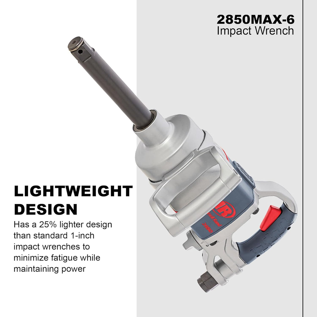 Ingersoll-Rand Rand Druckluft Schlagschrauber 2850MAX-6, Impact Tool mit verlängertem Amboss, 1/2 Zo