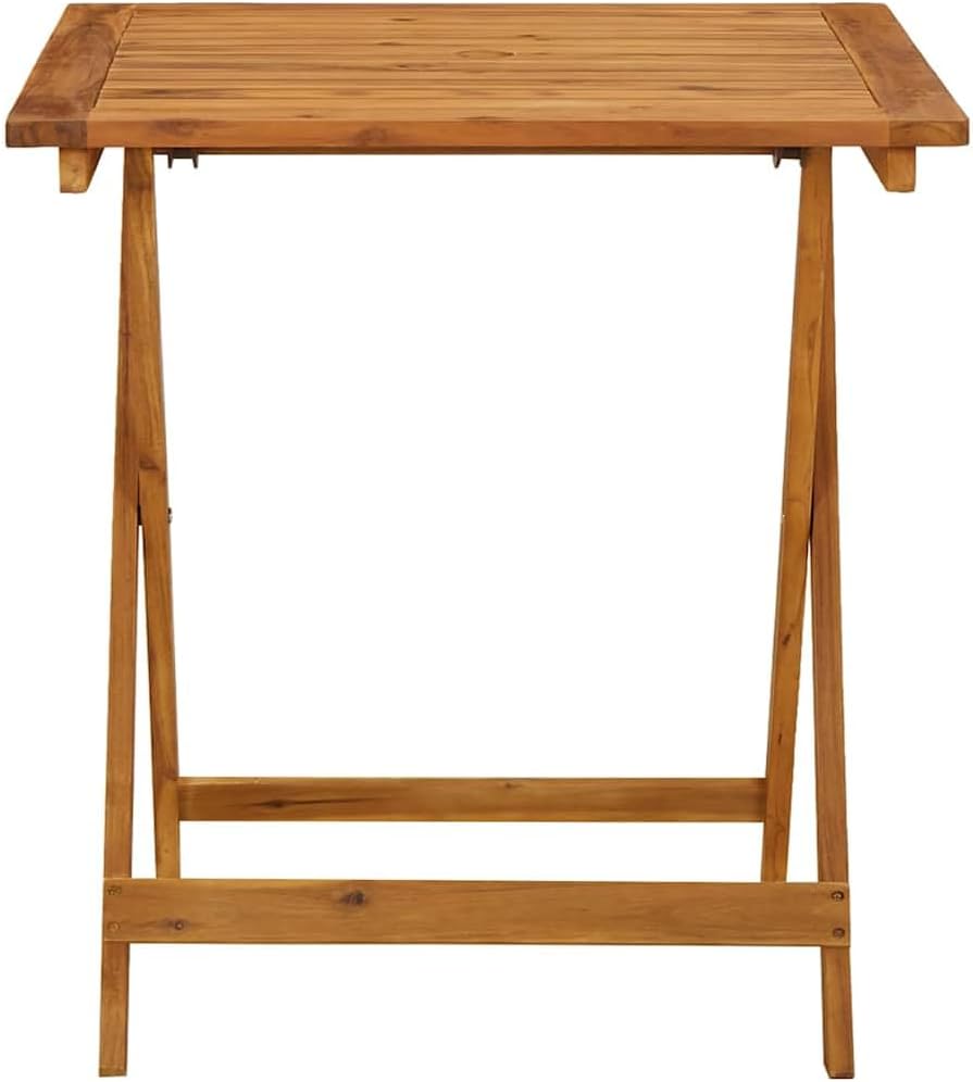vidaXL Akazienholz Massiv Gartentisch Klappbar Bistrotisch Klapptisch Holztisch Garten Tisch Esstisc