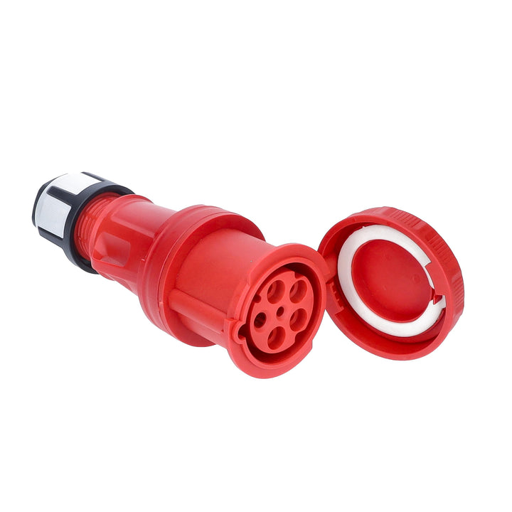 as - Schwabe 61428 MENNEKES CEE-Kupplung 400V/63A, rot, mit Schraubanschluss, 400 V CEE Kupplung 400