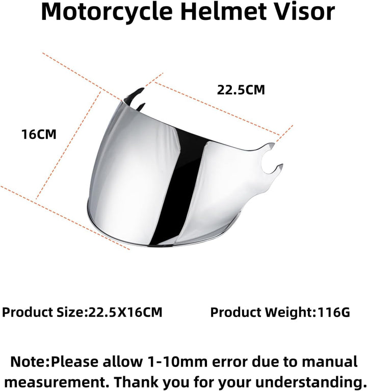 Helm Visier für LS2 of562,Motorrad Wind Schild Helm Objektiv Visier,Motorradhelm Visier,Integralhelm