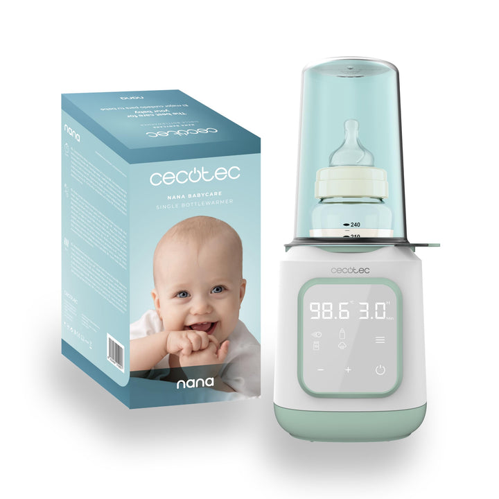 Cecotec Flaschenwärmer Nana BabyCare Single BottleWarmer, 4 Modi, Flaschenkorb, BPA-frei, sicher zum