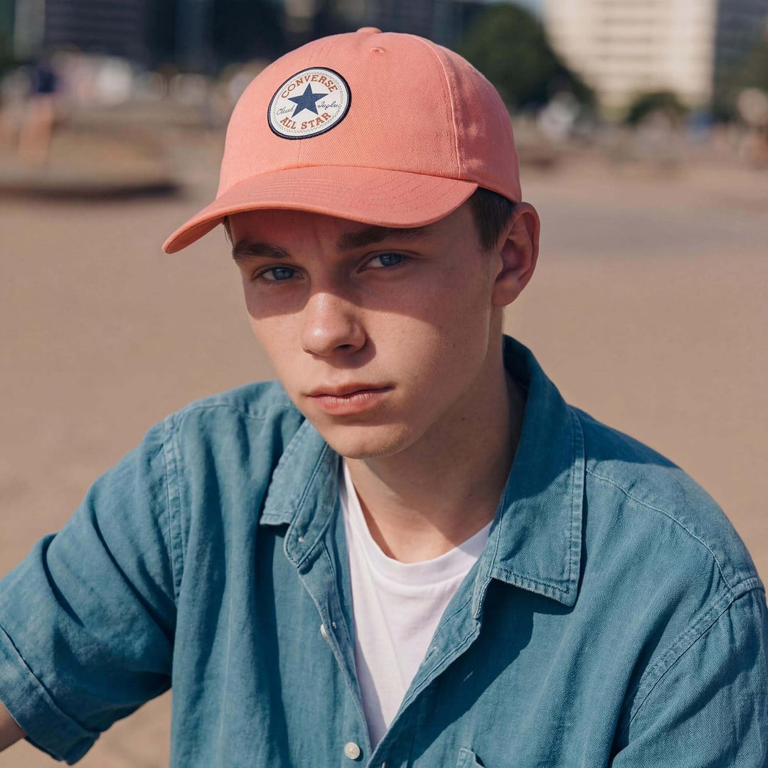 Converse Mütze Kappe Core Classic Baseball Cap Damen/Herren - Basecap Baumwollcap Metallschnalle, mi