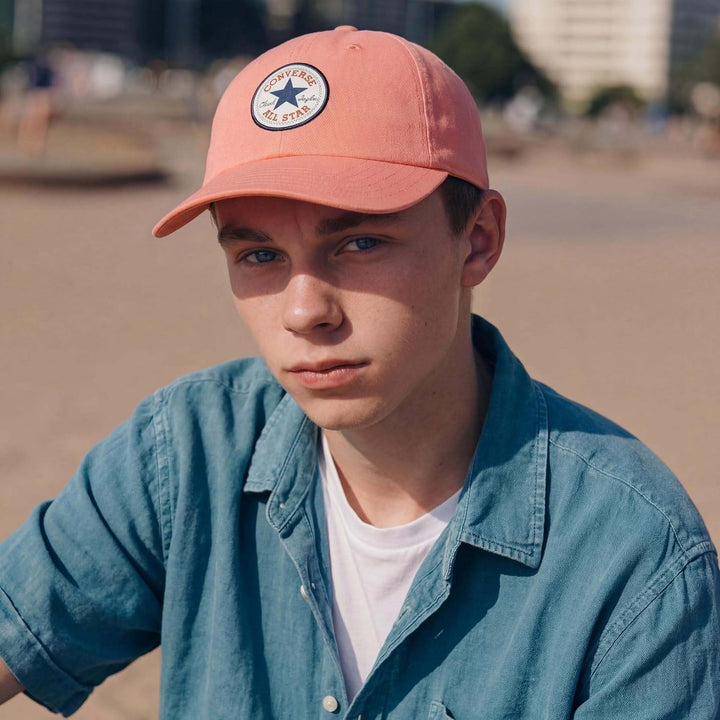 Converse Mütze Kappe Core Classic Baseball Cap Damen/Herren - Basecap Baumwollcap Metallschnalle, mi