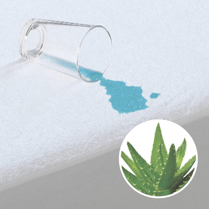 Tural - Matratzenschoner mit Aloe Vera-Behandlung Wasserdicht und atmungsaktiv | Frottee aus 100% Ba