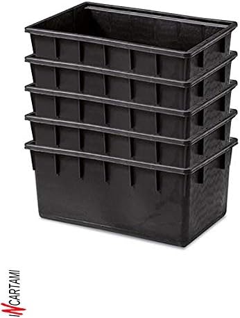 Zylinder, rechteckig, schwarz, 94 x 63 x 57 cm, 250 l
