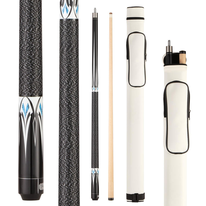 11/11.5/12/12.5/13MM Pool Cue Stick Set - 58 inch Maple Billiard Pool Stick Kit, 1/2 Cue Stick, Whit