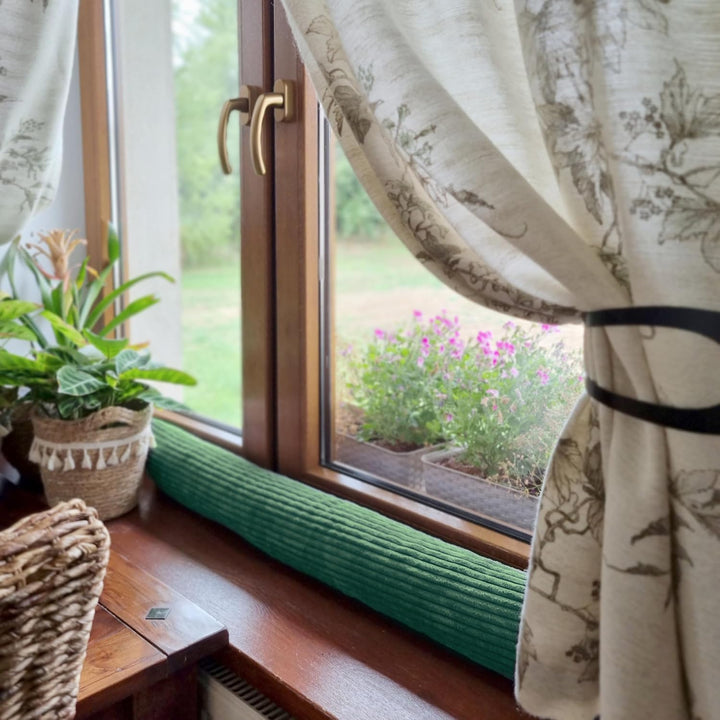 4L Textil Zugluftstopper Durchzugstopper Windstopper für Türen und Fenster Luftzugstopper für Tür Tü