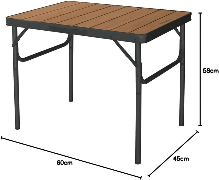 Eurotrail Arsoli Bambus Klapptisch, 60x45x58/25cm