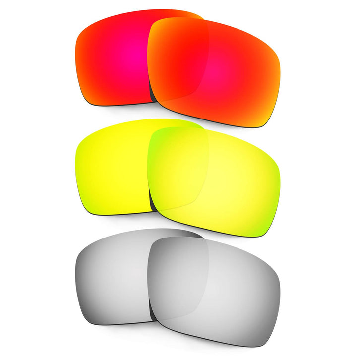 HKUCO Plus Mens Replacement Lenses For Oakley Triggerman - 3 pair
