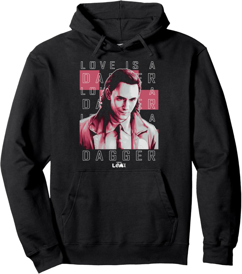 Marvel Loki Love Is A Dagger Quote Pullover Hoodie