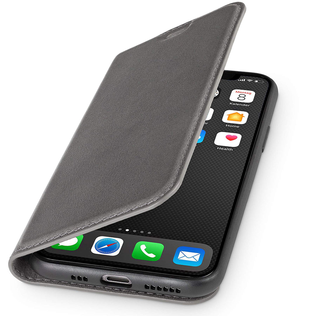 WIIUKA Echt Ledertasche - TRAVEL Nature - Hülle für Apple iPhone 11 Pro - ITALIENISCHES Leder - Vint