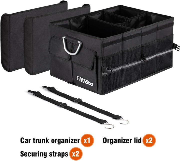 Favoto Auto Kofferraumbox Klappbox Kofferraum Organizer Kofferraumtasche Wasserfest Robust Oxford-Ma